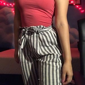 Stripped tie pants